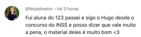 Depoimento de aluno