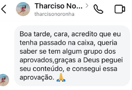 Depoimento de aluno