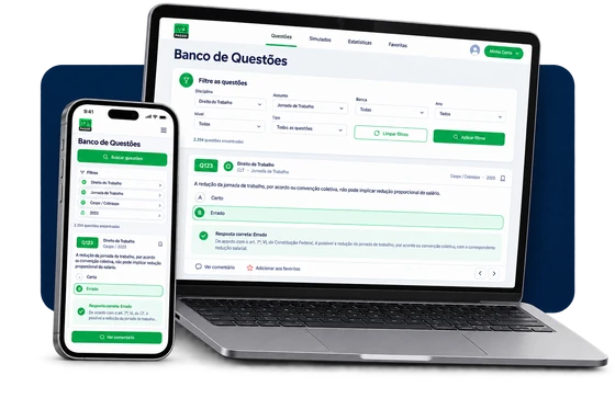 Mockup do banco de questões