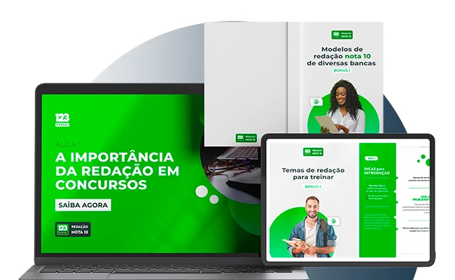 Mockup do bônus Curso Redação Nota 10